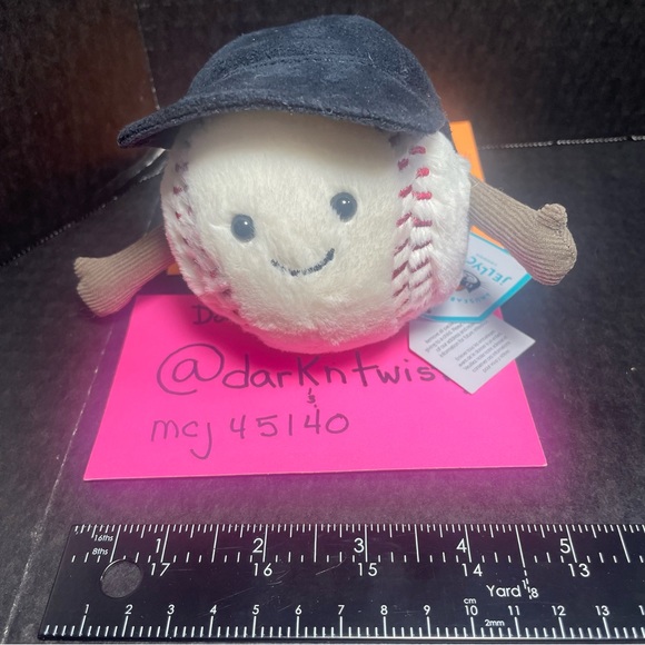 RETIRED BNWT JELLYCAT AMUSEABLE BASEBALL ADORABLE PLUSH - Picture 8 of 11